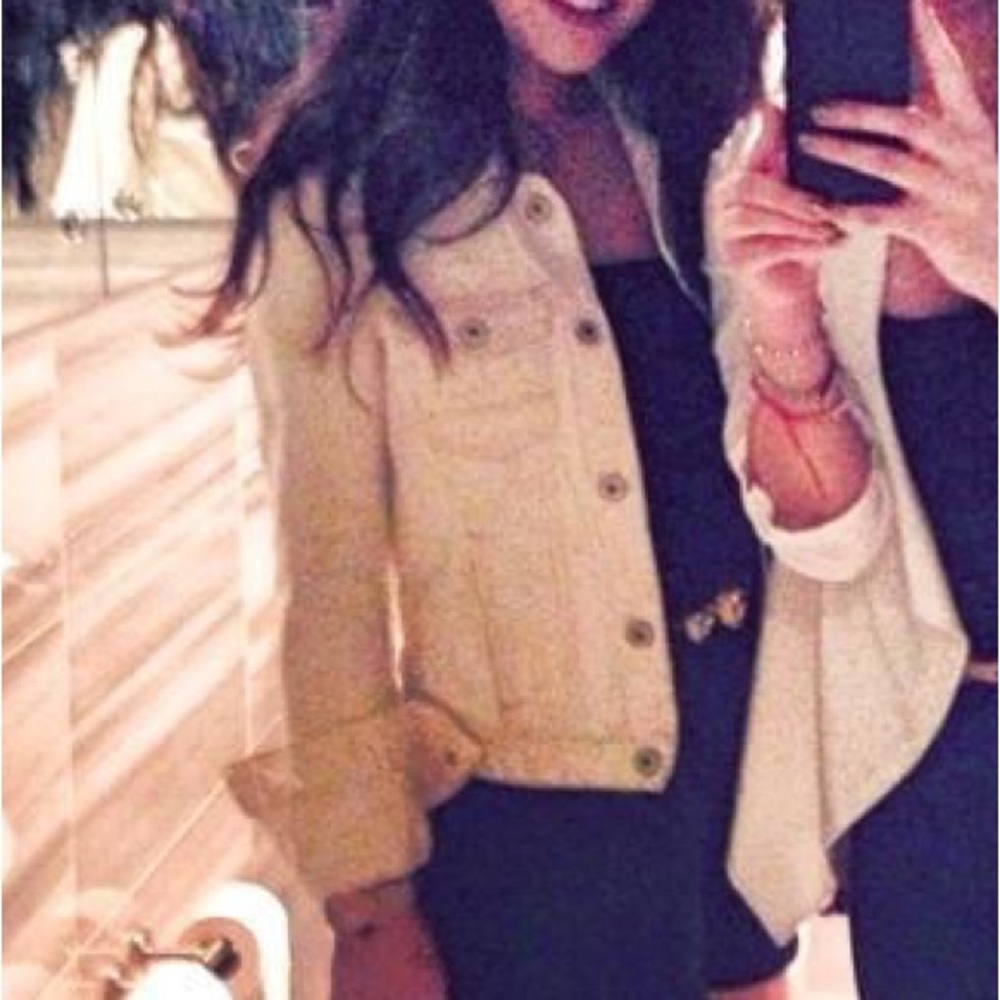 Zara white jean jacket